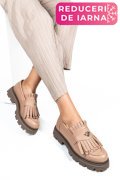 MOCASINI DAMA PIELE NATURALA ROZ 3S7795