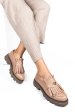 Mocasini dama piele naturala roz 3s7795