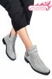 Ghete gri talpa neagra piele naturala 2pc21817np