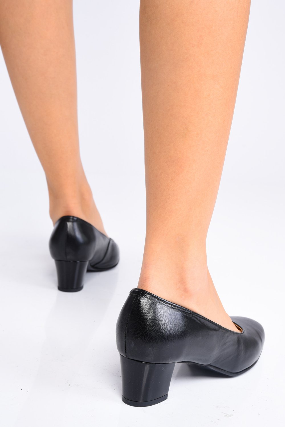 PANTOFI NEGRI PIELE NATURALA MOSA