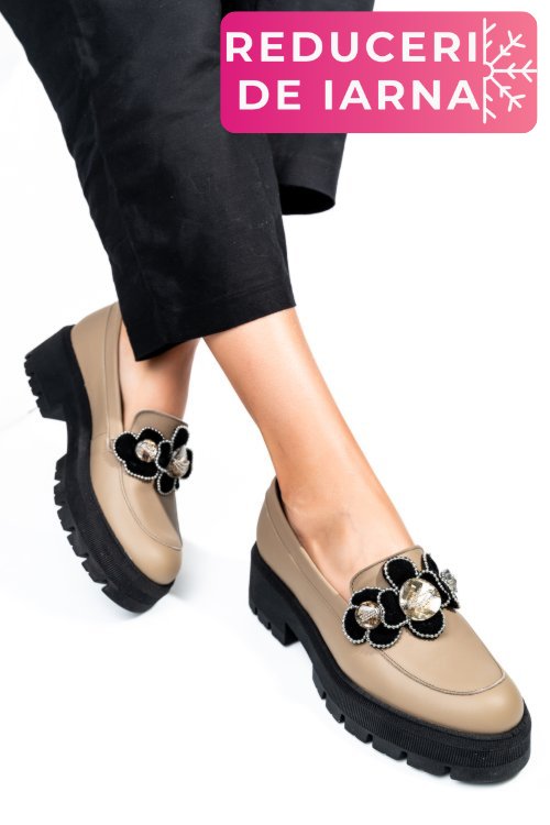 Mocasini maro piele naturala 2s7723