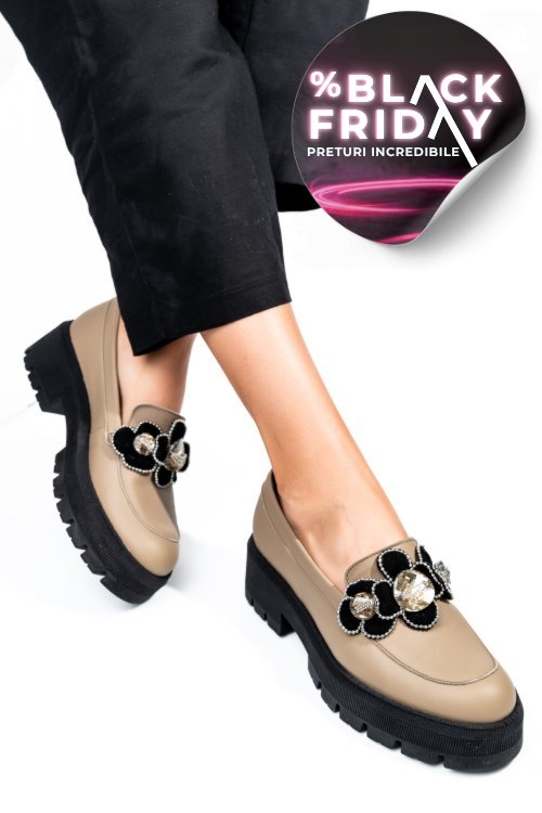 Mocasini maro piele naturala 2s7723