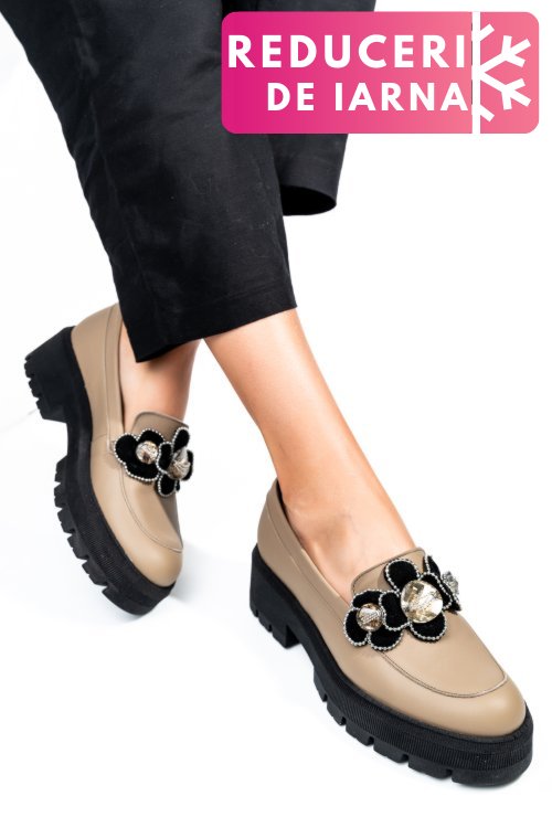 Mocasini maro piele naturala 2s7723