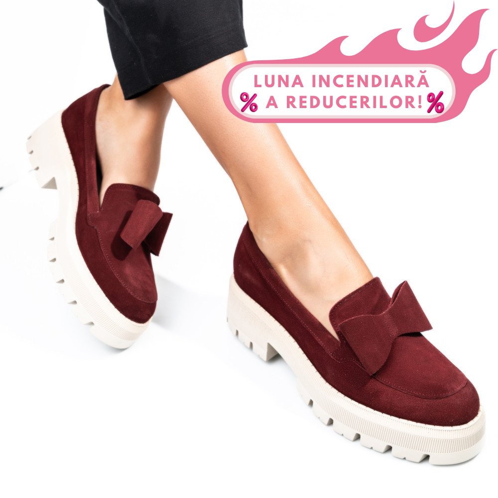 MOCASINI VISINII PIELE NATURALA INTOARSA 2S77110B