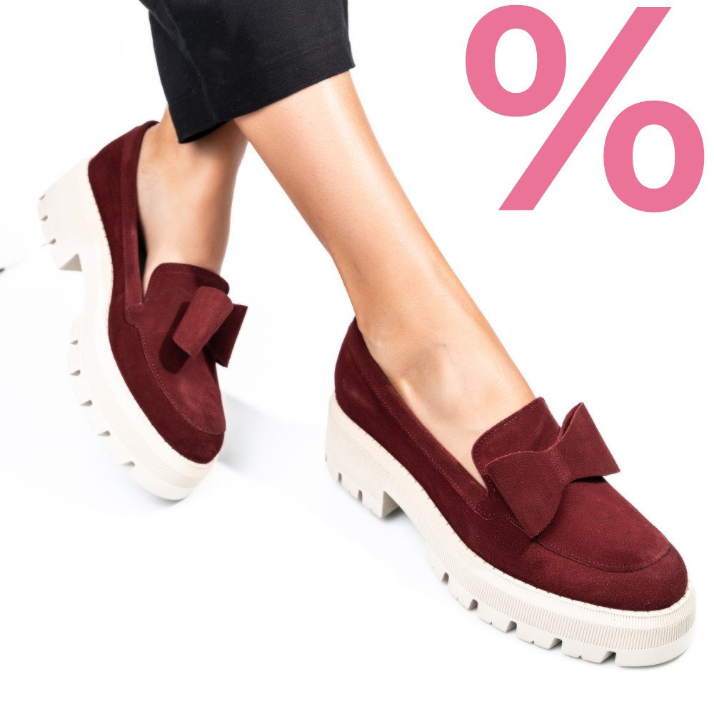 MOCASINI VISINII PIELE NATURALA INTOARSA 2S77110B