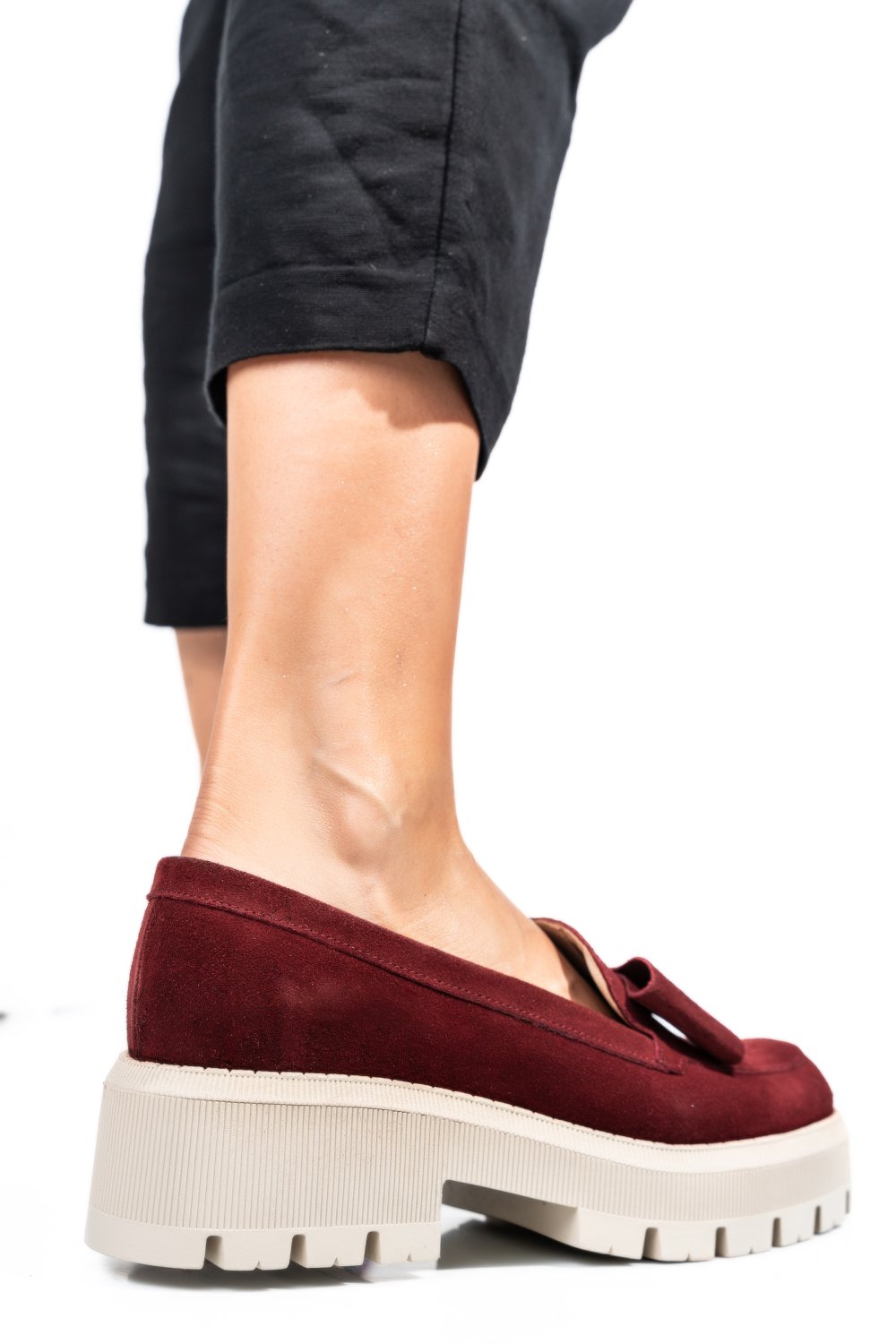 MOCASINI VISINII PIELE NATURALA INTOARSA 2S77110B