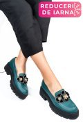 MOCASINI VERZI PIELE NATURALA 2S7723