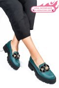 MOCASINI VERZI PIELE NATURALA 2S7723