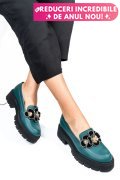 MOCASINI VERZI PIELE NATURALA 2S7723