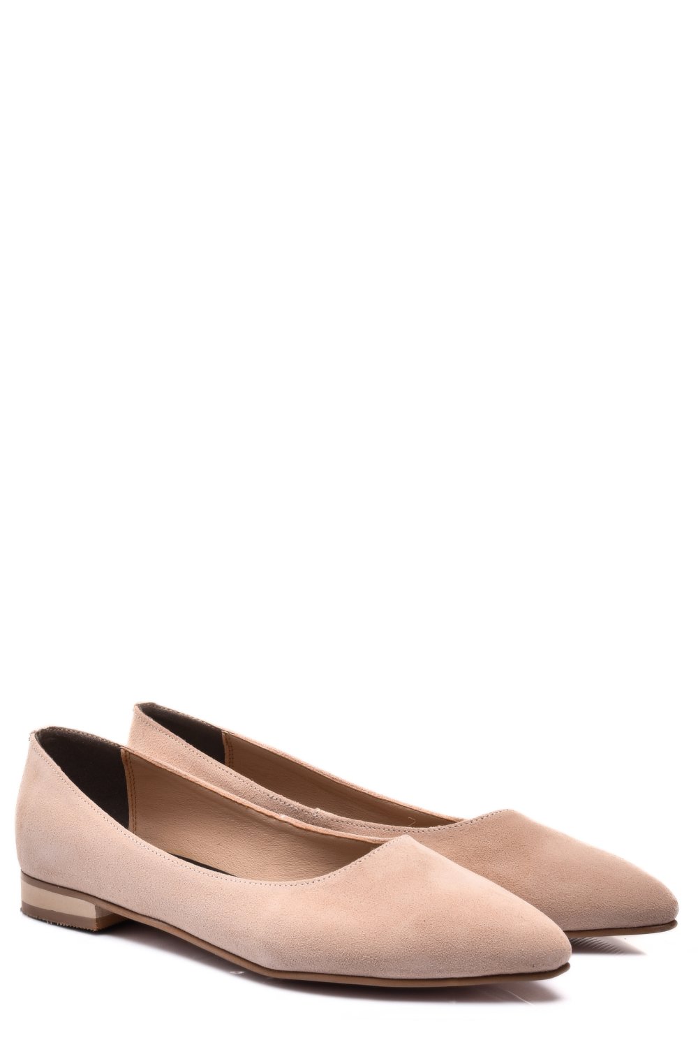 BALERINI ROZ PIELE NATURALA INTOARSA 3S7707