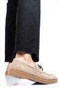 MOCASINI BEJ PIELE NATURALA INTOARSA 1S771205