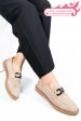Mocasini bej piele naturala intoarsa 1s771205
