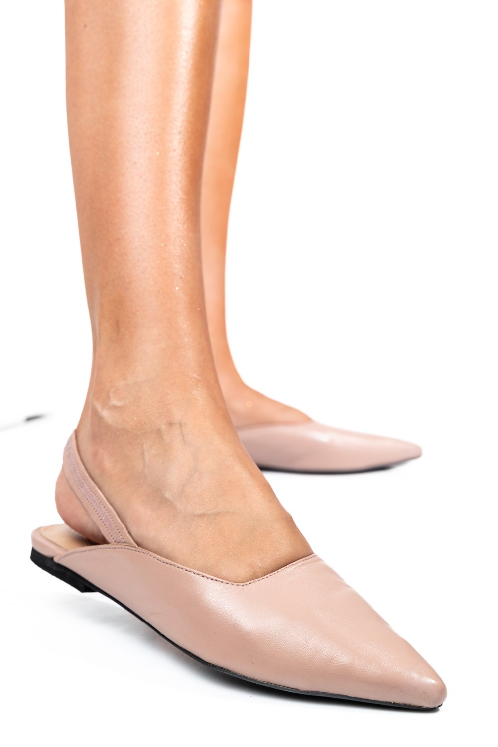 SANDALE NUDE PIELE NATURALA IAKOK233