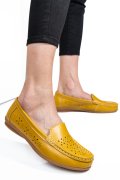 MOCASINI YELLOW PIELE NATURALA NERYS