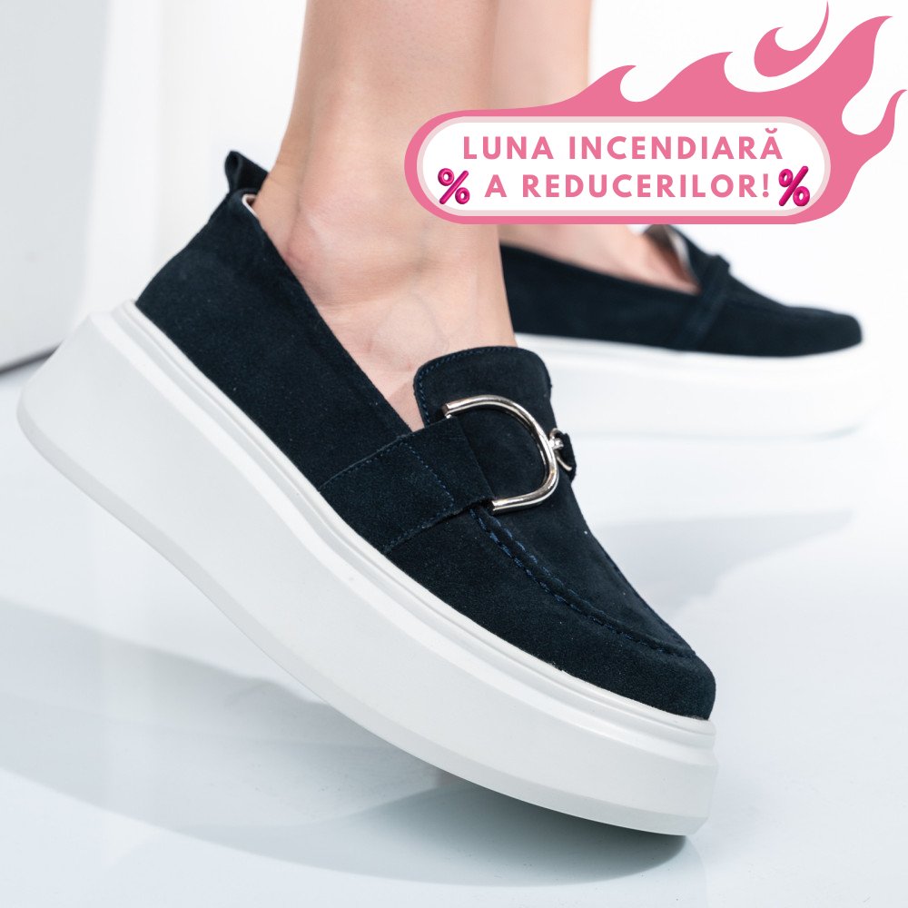 MOCASINI BLEUMARIN PIELE NATURALA INTOARSA SSPD306