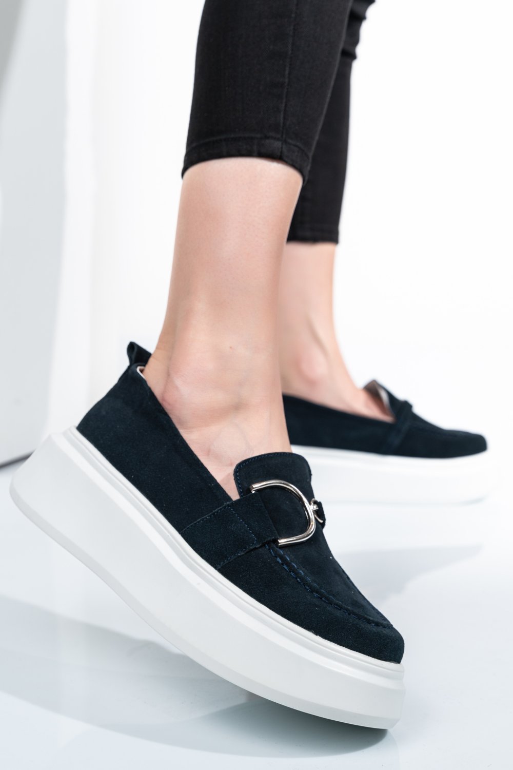 MOCASINI BLEUMARIN PIELE NATURALA INTOARSA SSPD306