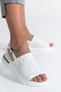 SANDALE WHITE PIELE NATURALA JSPY3030