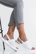SANDALE WHITE PIELE NATURALA JSPY3030