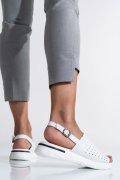 SANDALE WHITE PIELE NATURALA JSPY3030