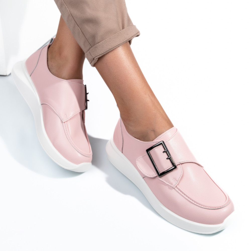 PANTOFI SPORT ROZ PIELE NATURALA TSP5010