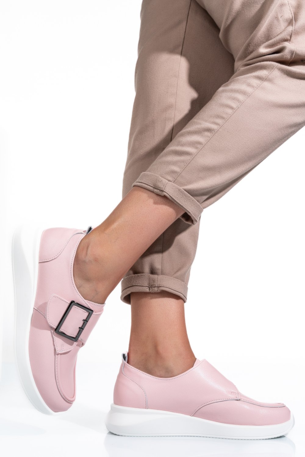 PANTOFI SPORT ROZ PIELE NATURALA TSP5010