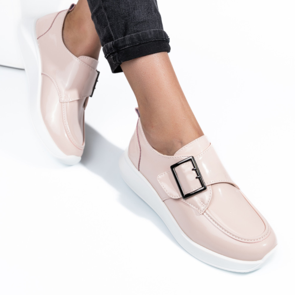 PANTOFI SPORT ROZ PIELE NATURALA LACUITA TSP5010