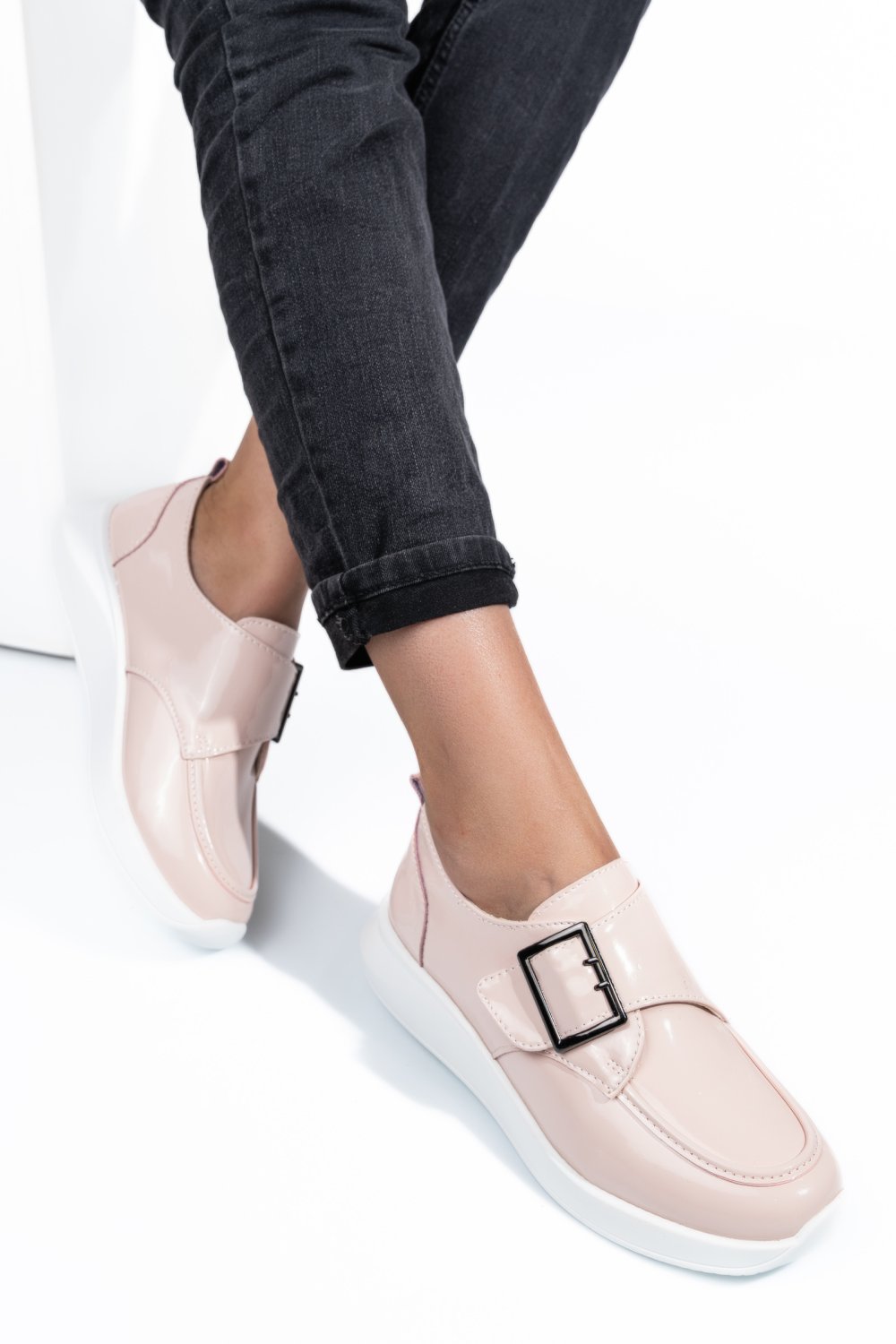 PANTOFI SPORT ROZ PIELE NATURALA LACUITA TSP5010