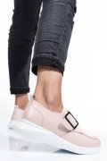 PANTOFI SPORT ROZ PIELE NATURALA LACUITA TSP5010