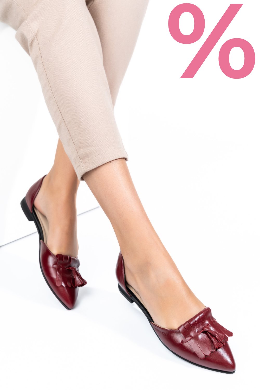 BALERINI VISINII PIELE NATURALA 3S7730