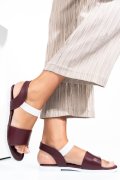 SANDALE BORDO PIELE NATURALA 6SP64005FBRDX