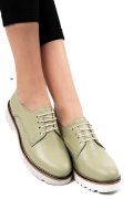PANTOFI VERDE DESCHIS PIELE NATURALA 1S7792656