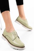 PANTOFI VERDE DESCHIS PIELE NATURALA 1S7792656