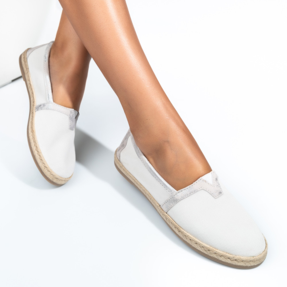 ESPADRILE BEJ PIELE NATURALA INTOARSA WS77S-142R04