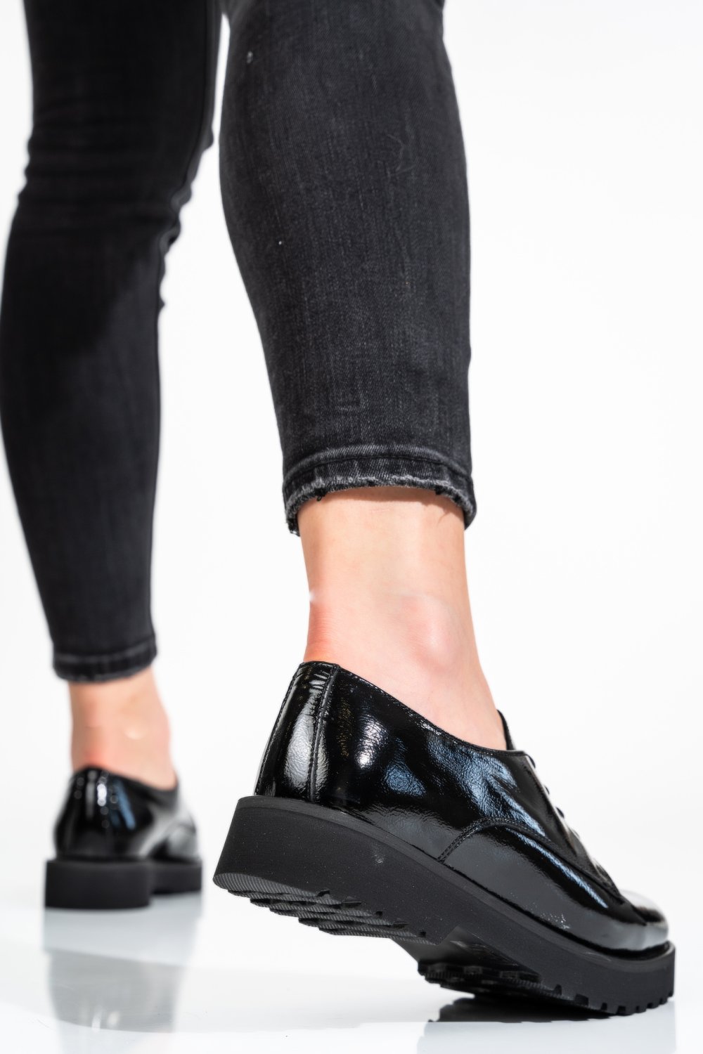 PANTOFI NEGRI PIELE NATURALA LACUITA 1S7792656NPK