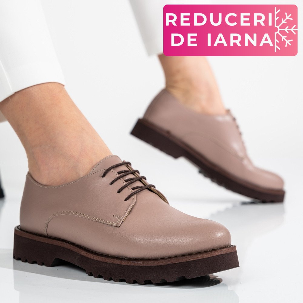 PANTOFI NUDE PIELE NATURALA 1S7792656