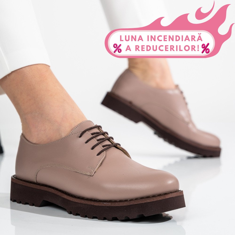 PANTOFI NUDE PIELE NATURALA 1S7792656