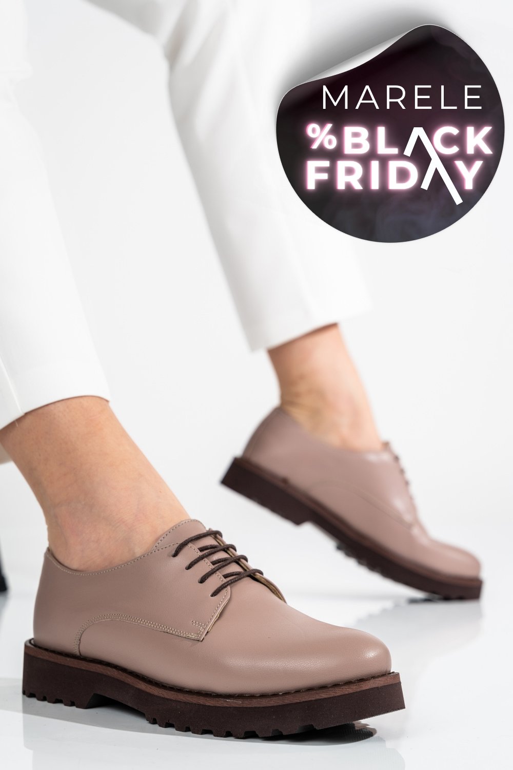 PANTOFI NUDE PIELE NATURALA 1S7792656