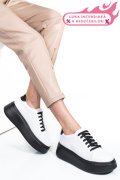 PANTOFI ALBI PIELE NATURALA 2S7741610NP
