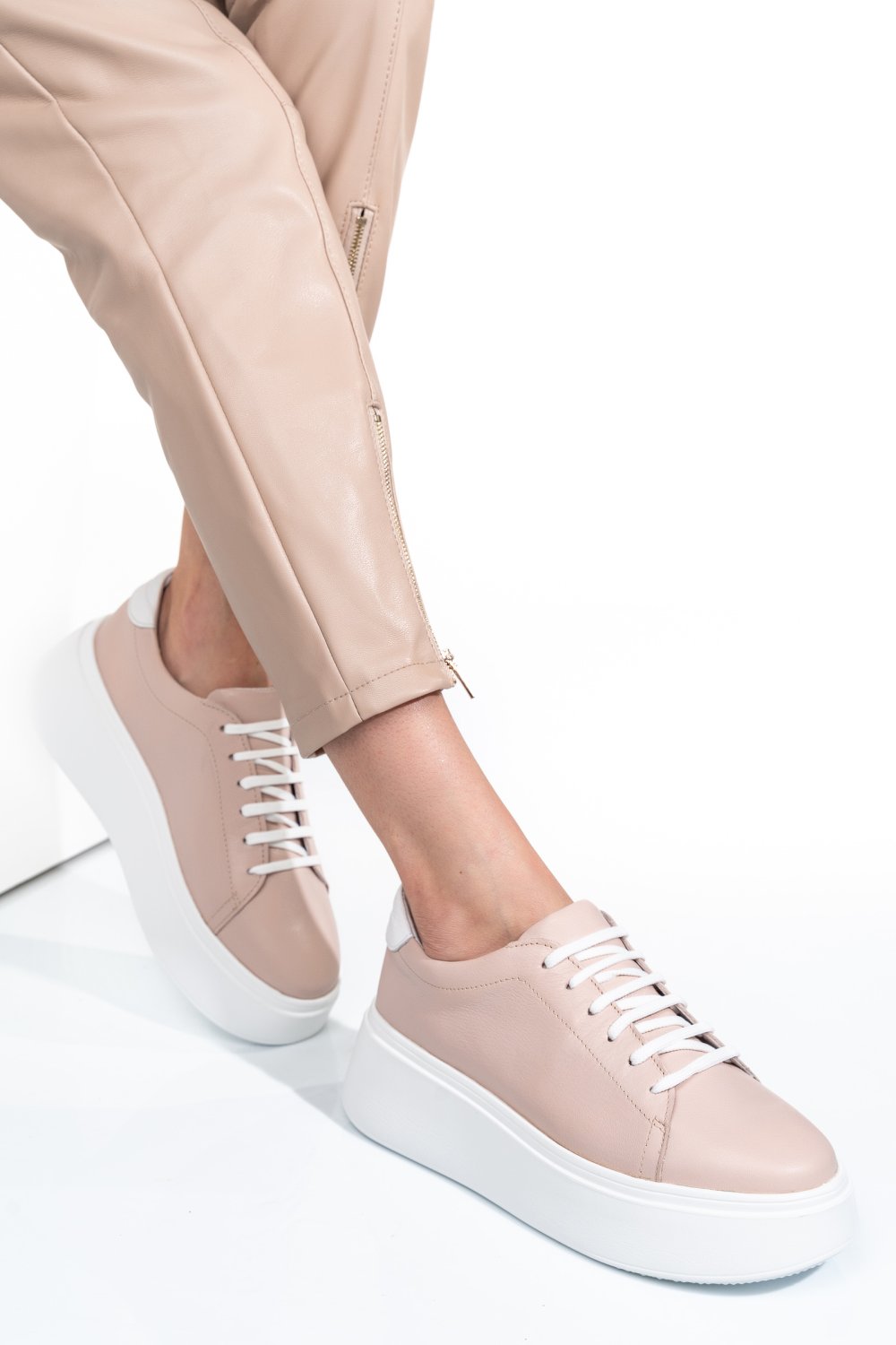 PANTOFI ROZ PIELE NATURALA 2S7741610NP