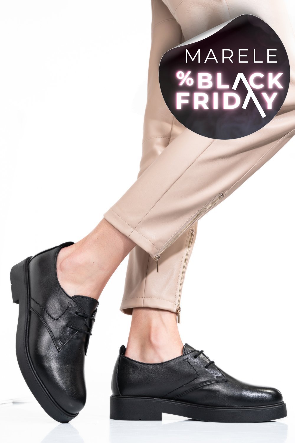 PANTOFI NEGRI PIELE NATURALA 2S7741603NP