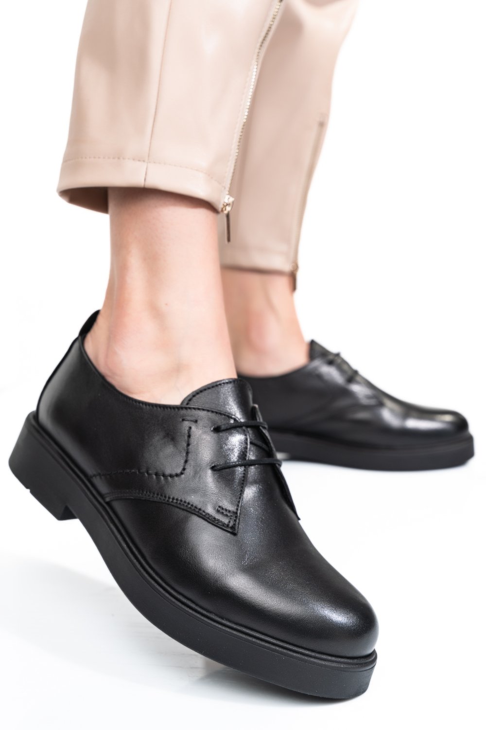 PANTOFI NEGRI PIELE NATURALA 2S7741603NP