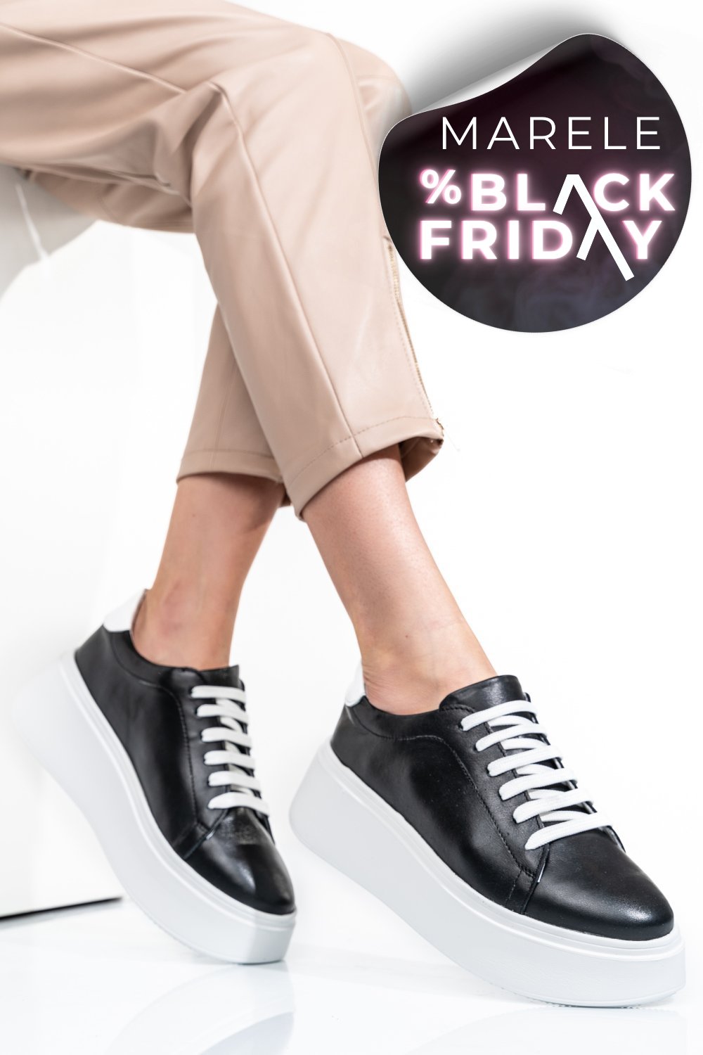 PANTOFI NEGRI PIELE NATURALA 2S7741610NP