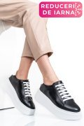PANTOFI NEGRI PIELE NATURALA 2S7741610NP