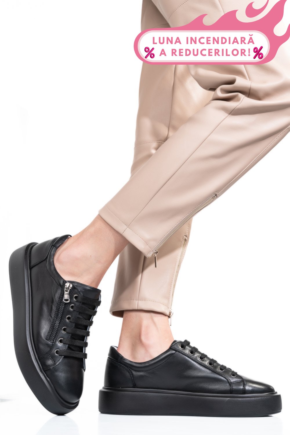 PANTOFI NEGRI PIELE NATURALA 2S7741607NP