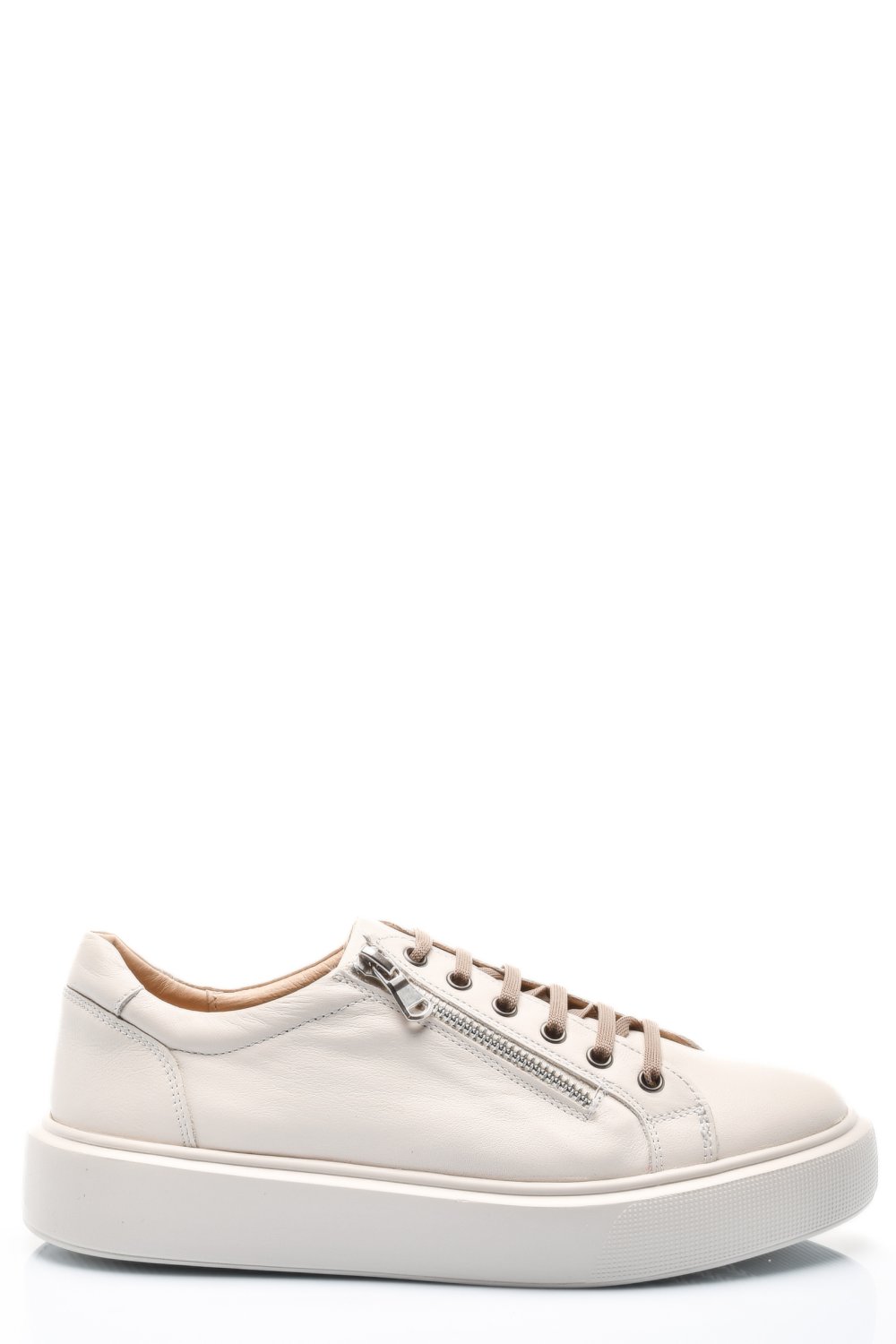 PANTOFI BEJ DESCHIS PIELE NATURALA 2S7741607NP