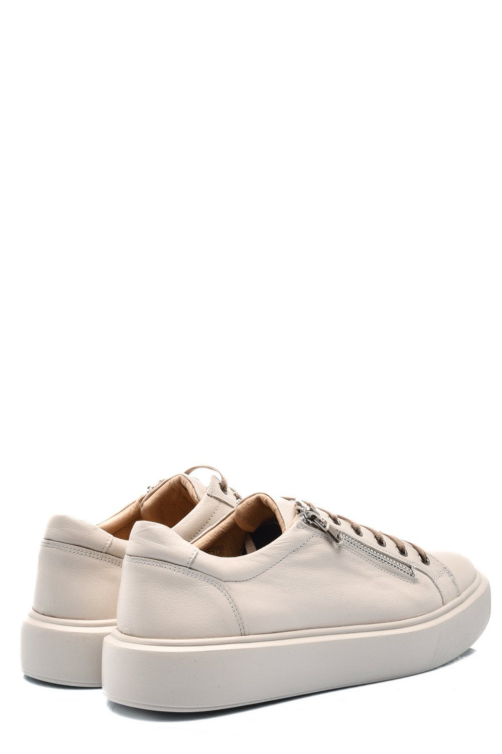 PANTOFI BEJ DESCHIS PIELE NATURALA 2S7741607NP