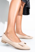 BALERINI NUDE PIELE NATURALA INTOARSA 3S7708
