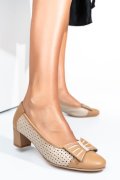 PANTOFI MARO BEJ PIELE NATURALA 5S77000