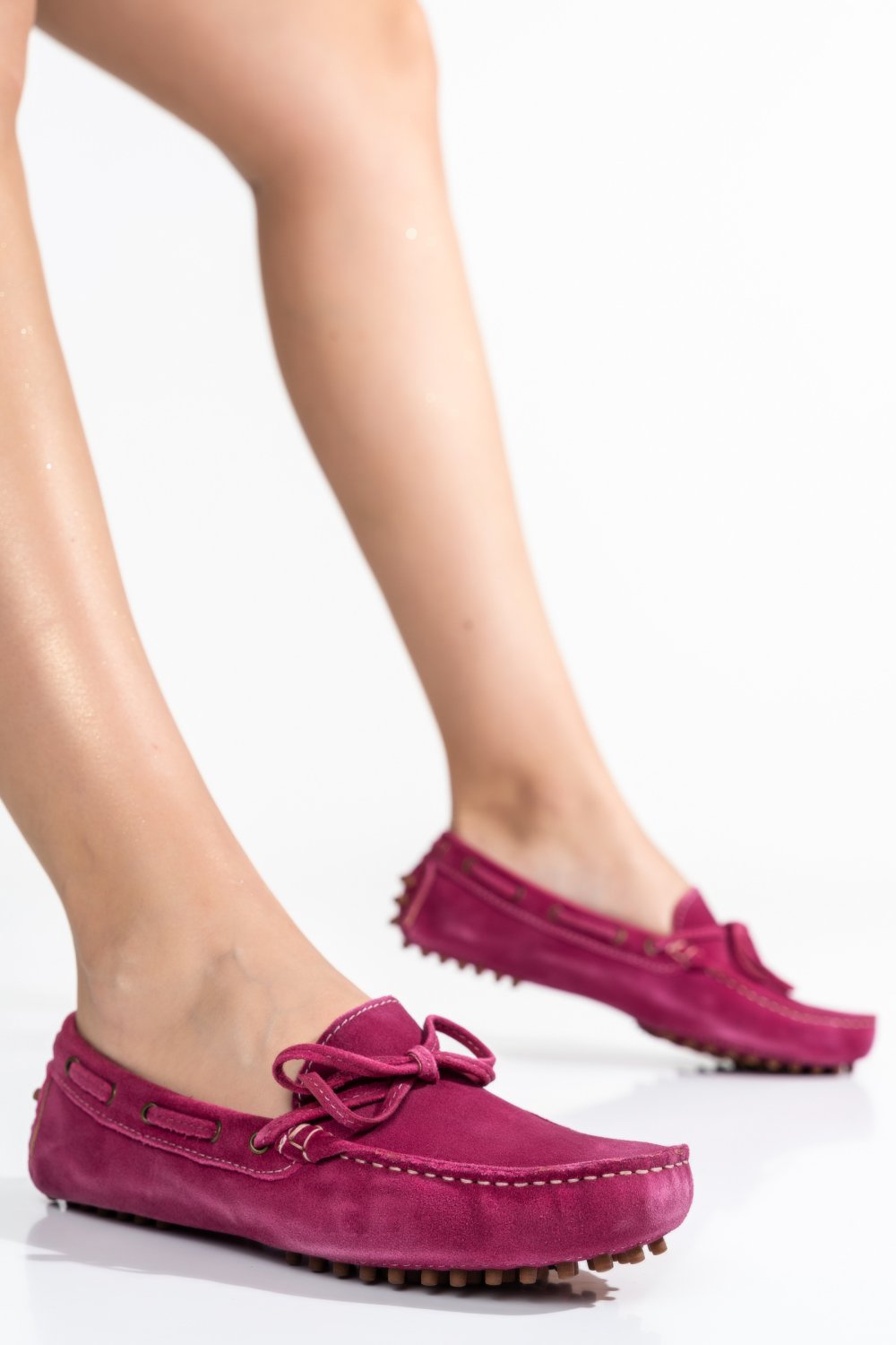 MOCASINI FUCHSIA PIELE NATURALA INTOARSA 0SP700