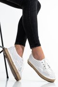 PANTOFI ALBI PIELE NATURALA TSP01104